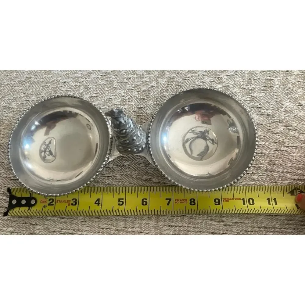 Aluminum Christmas Tree candy and nut dish